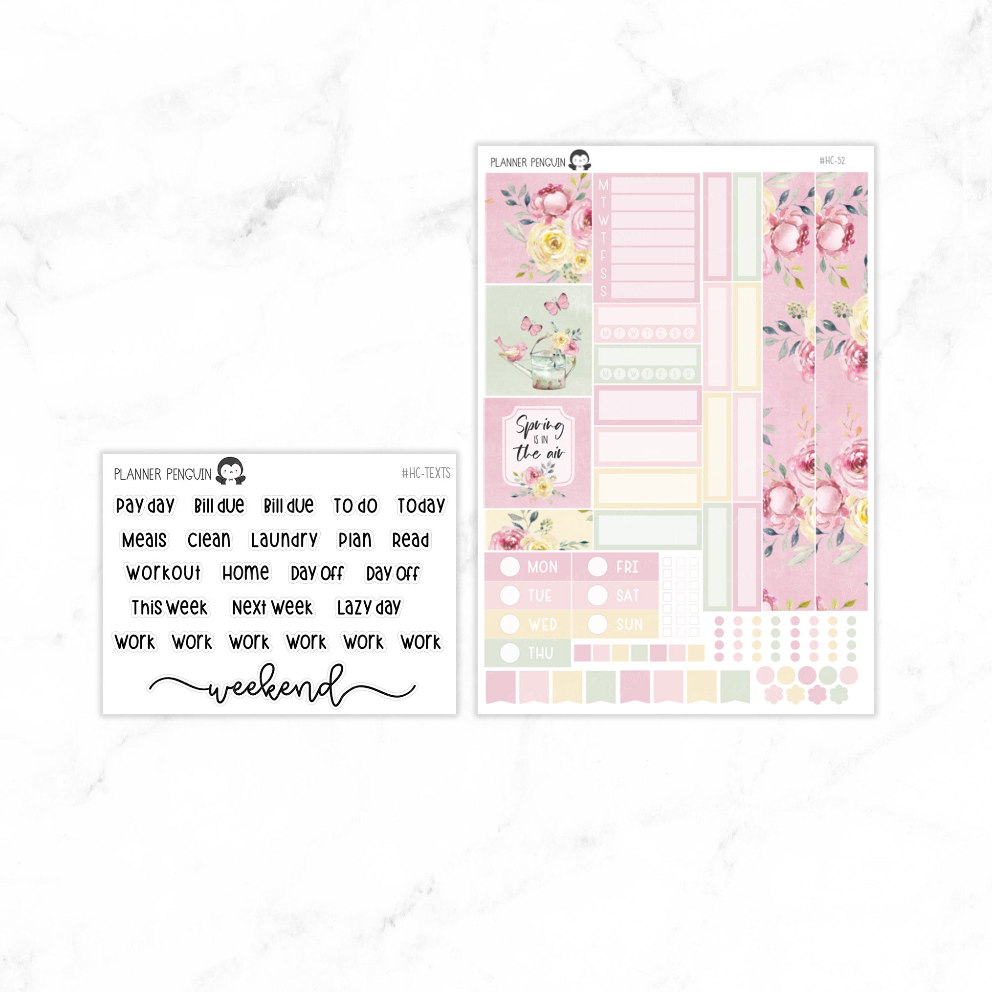 Spring Bliss Hobonichi Cousin A5 Weekly Sticker Kit // #HC-52