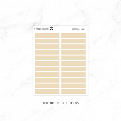 Minimal Transparent Stickers | HEADERS