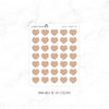 Minimal Transparent Stickers | HEARTS