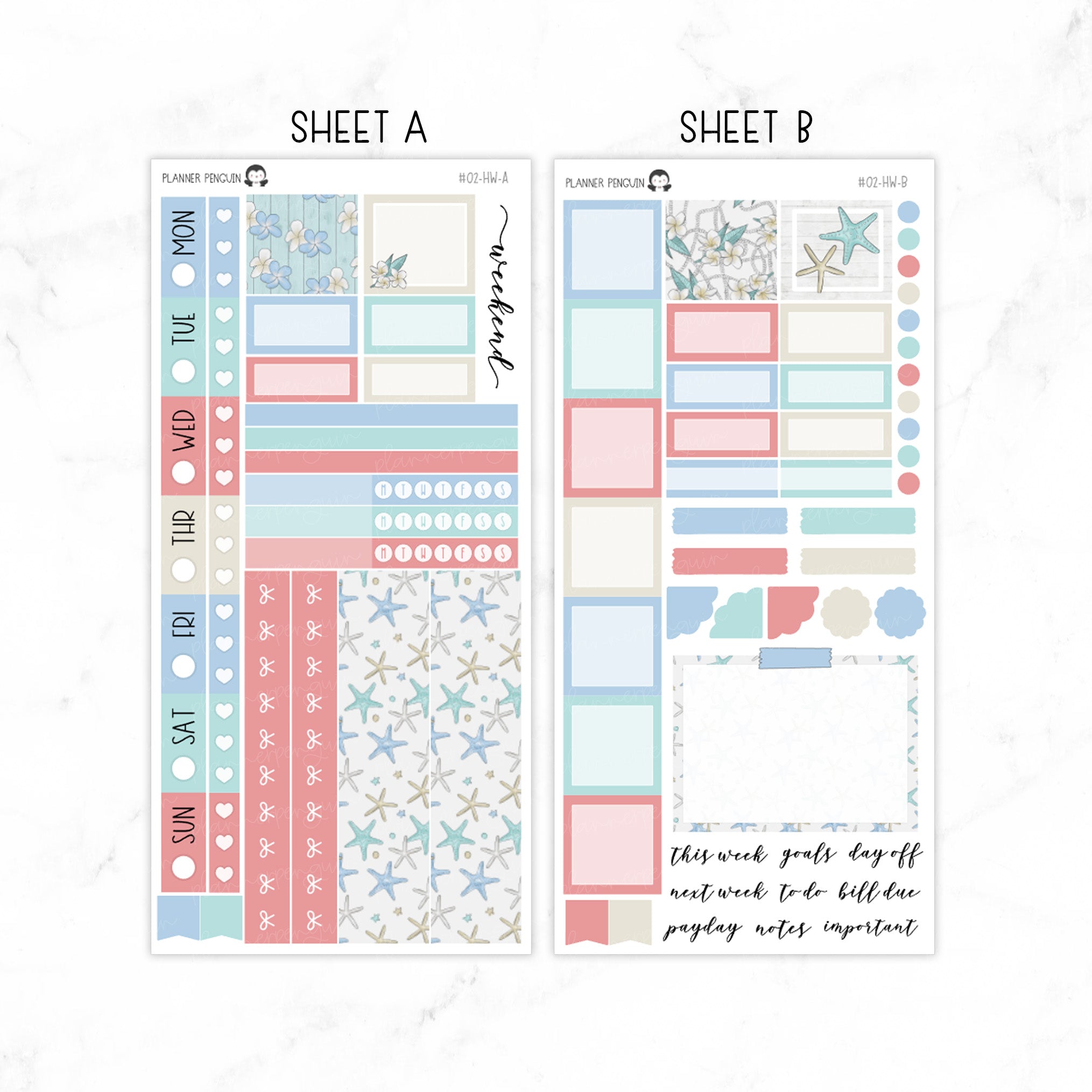 Beach House Hobonichi Weeks kit