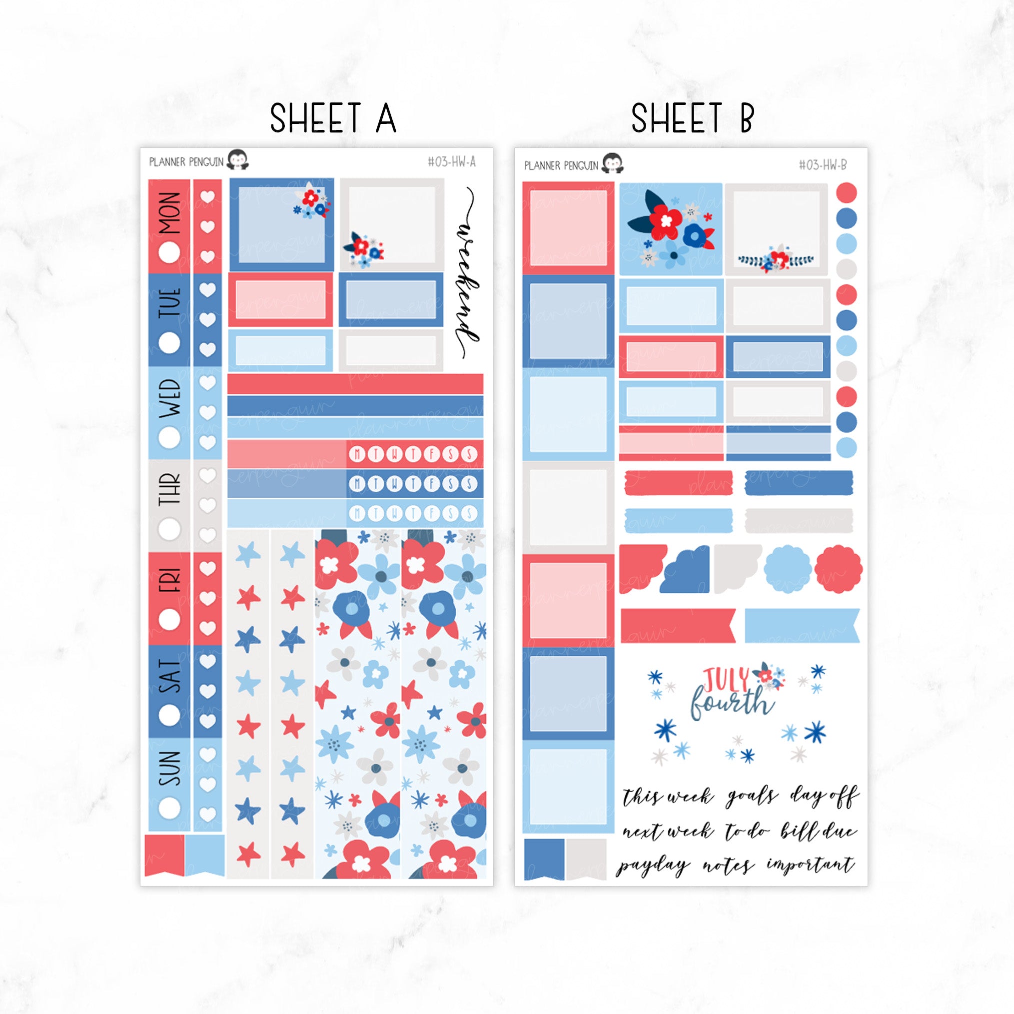 July Fourth Hobonichi Weeks kit