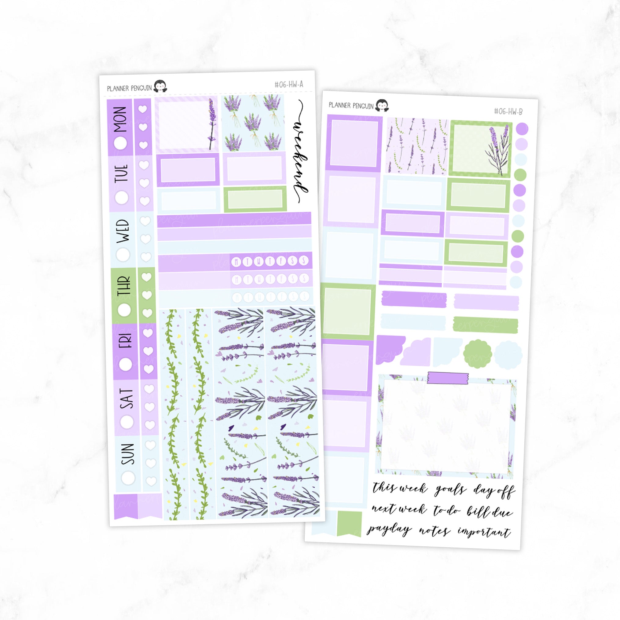 Lavender Hobonichi Weeks kit