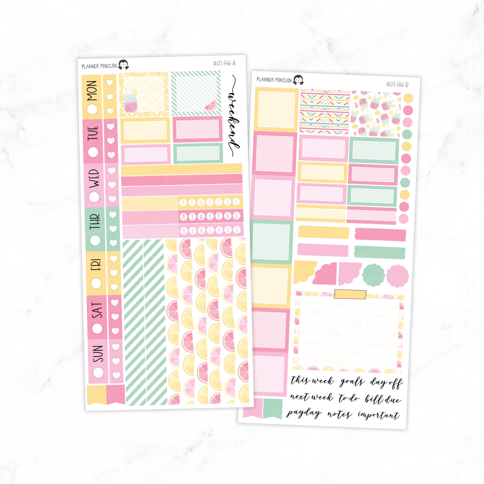 Pink Lemonade Hobonichi Weeks kit