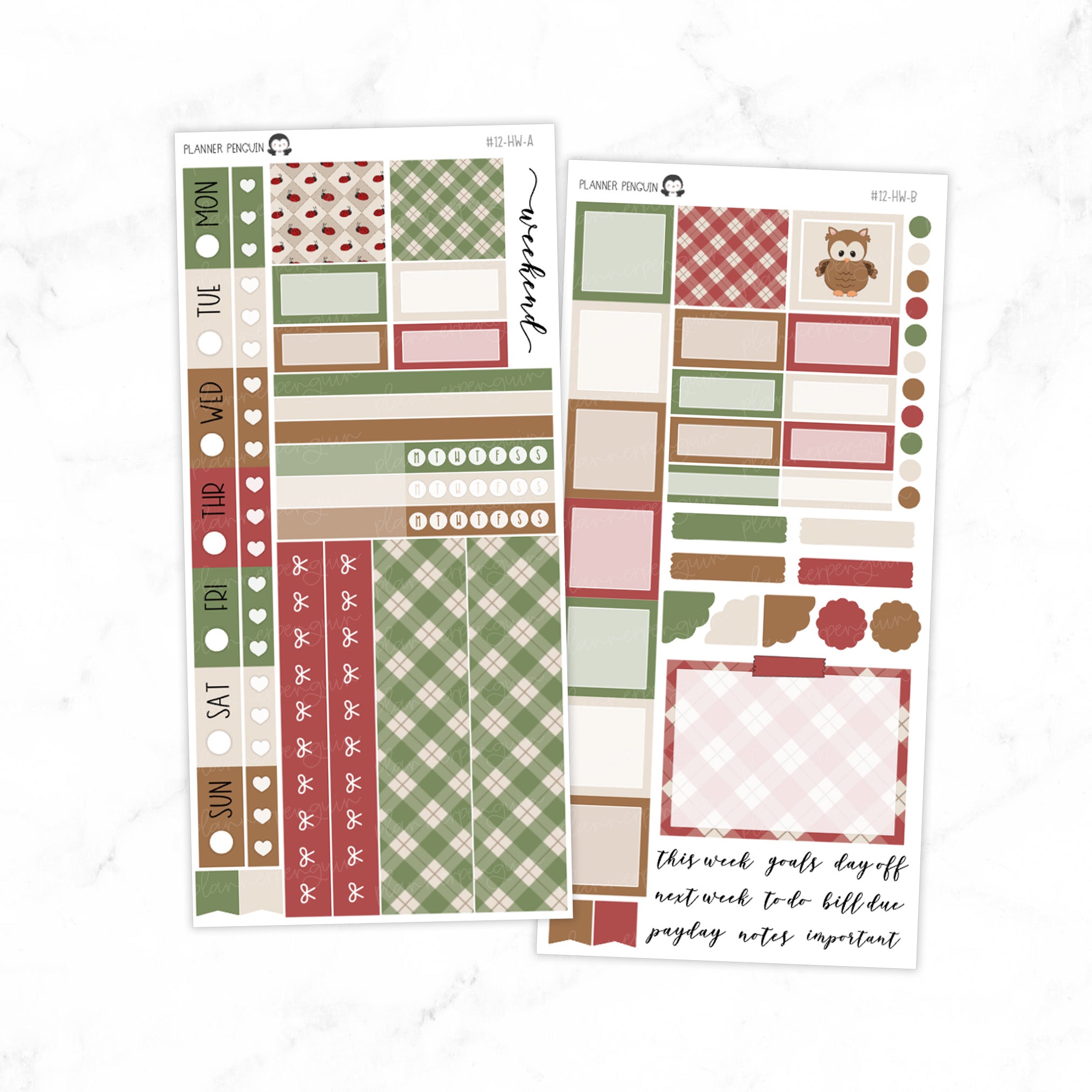 Out In The Woods Hobonichi Weeks kit