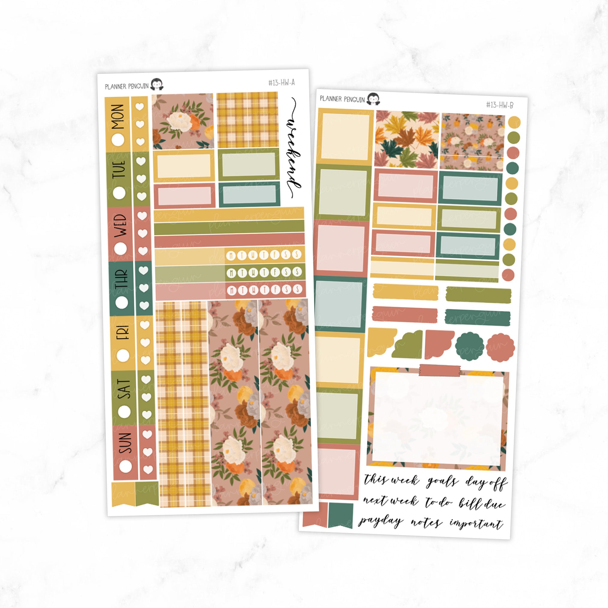 Pumpkin Season Hobonichi Weeks kit