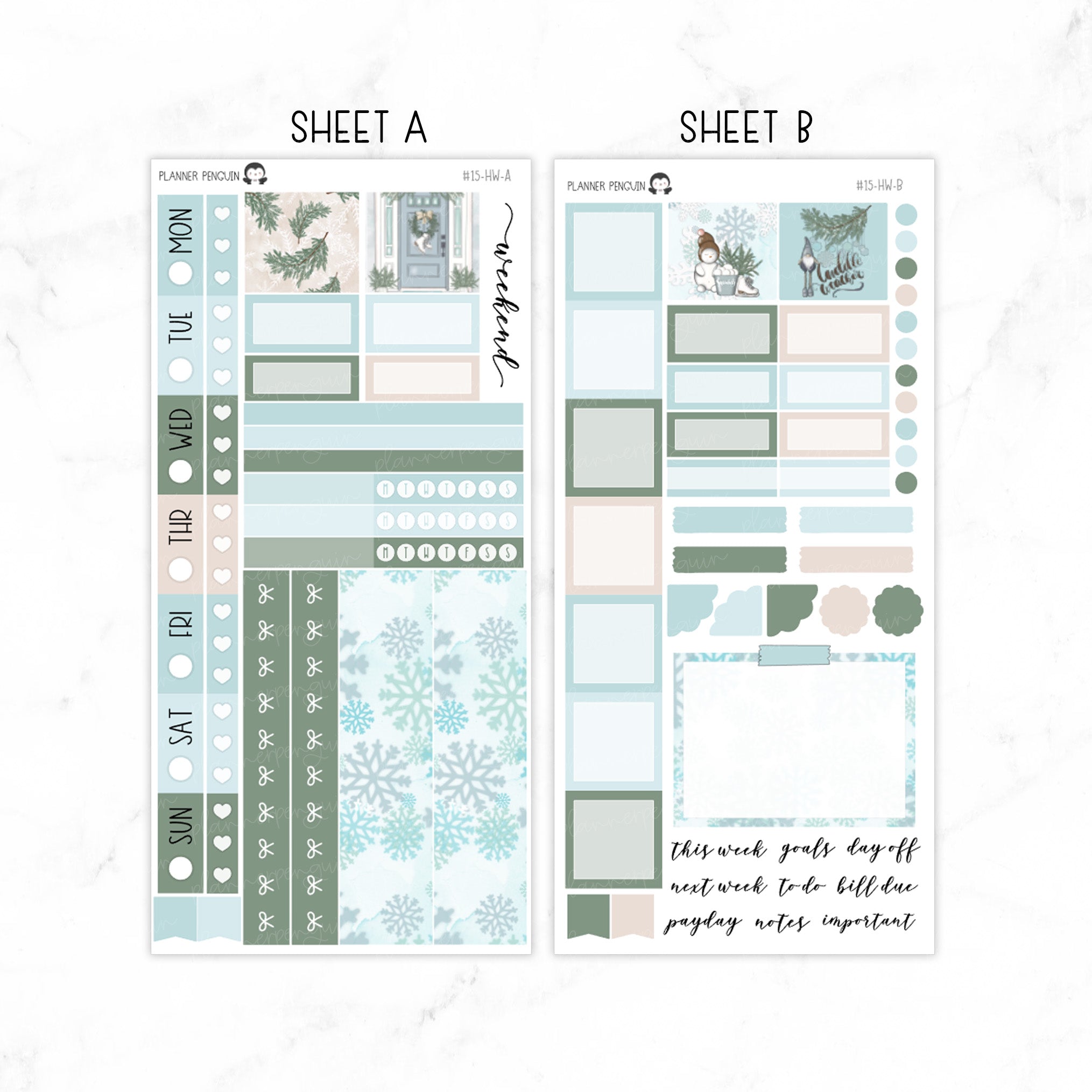 Cuddle Weather Hobonichi Weeks kit