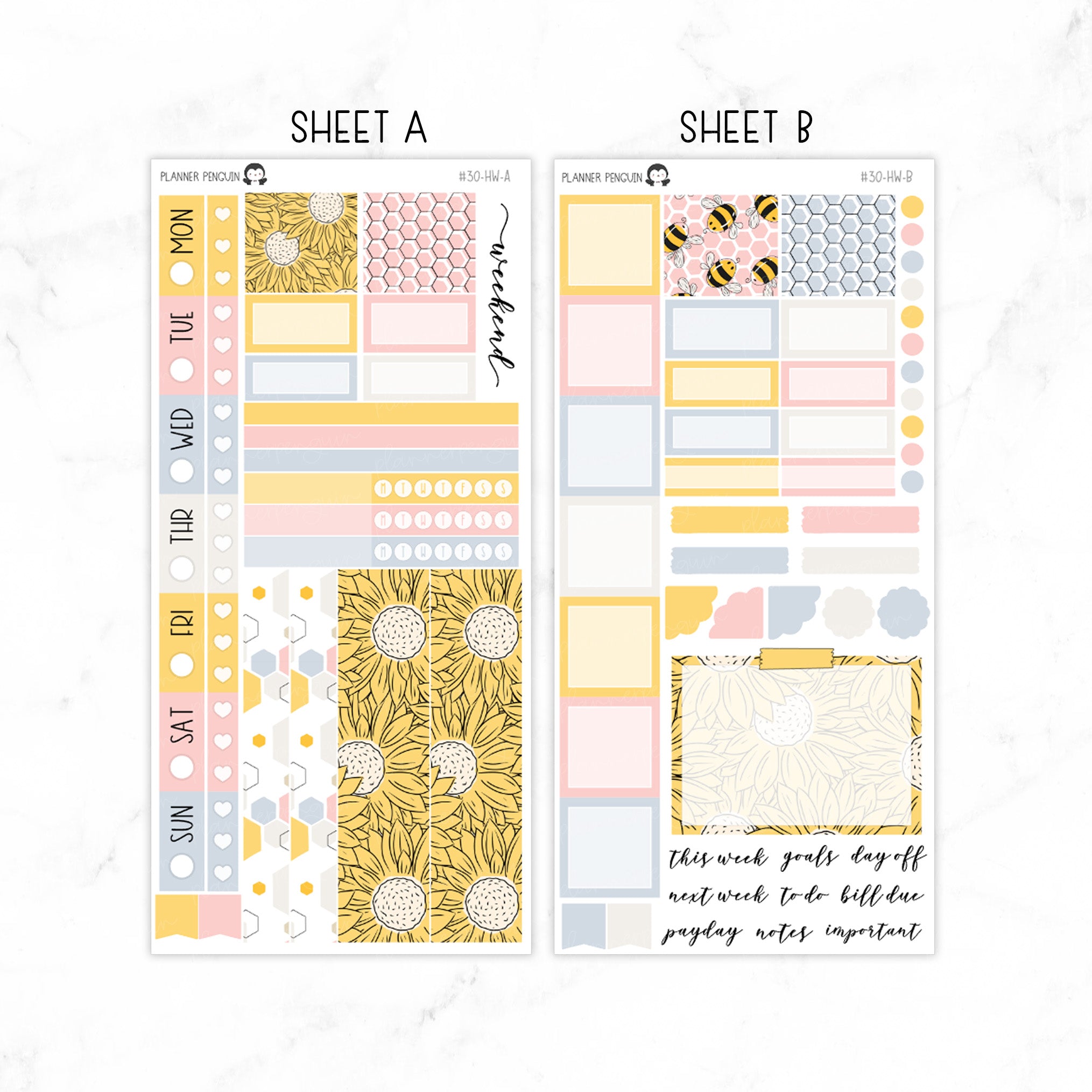 Bee Happy Hobonichi Weeks kit