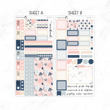 Peach And Navy Hobonichi Weeks kit