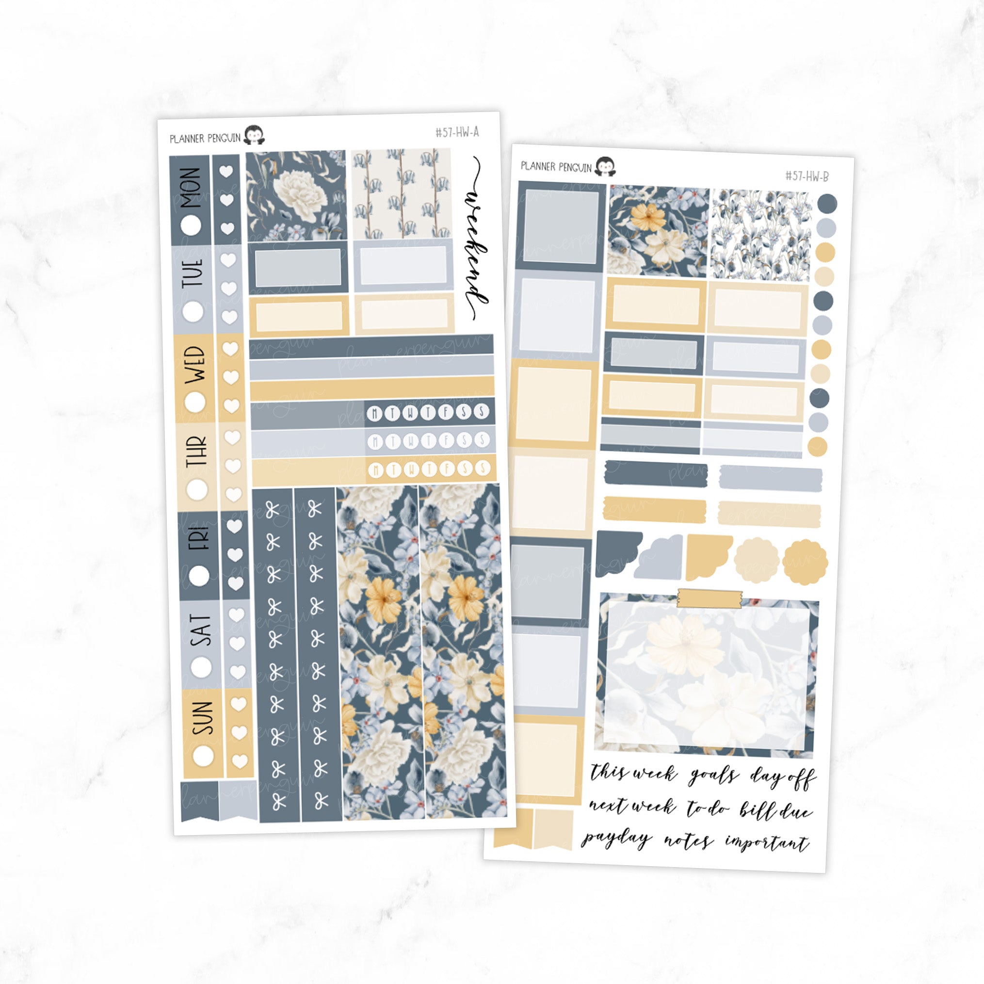 Winter FlowersHobonichi Weeks kit