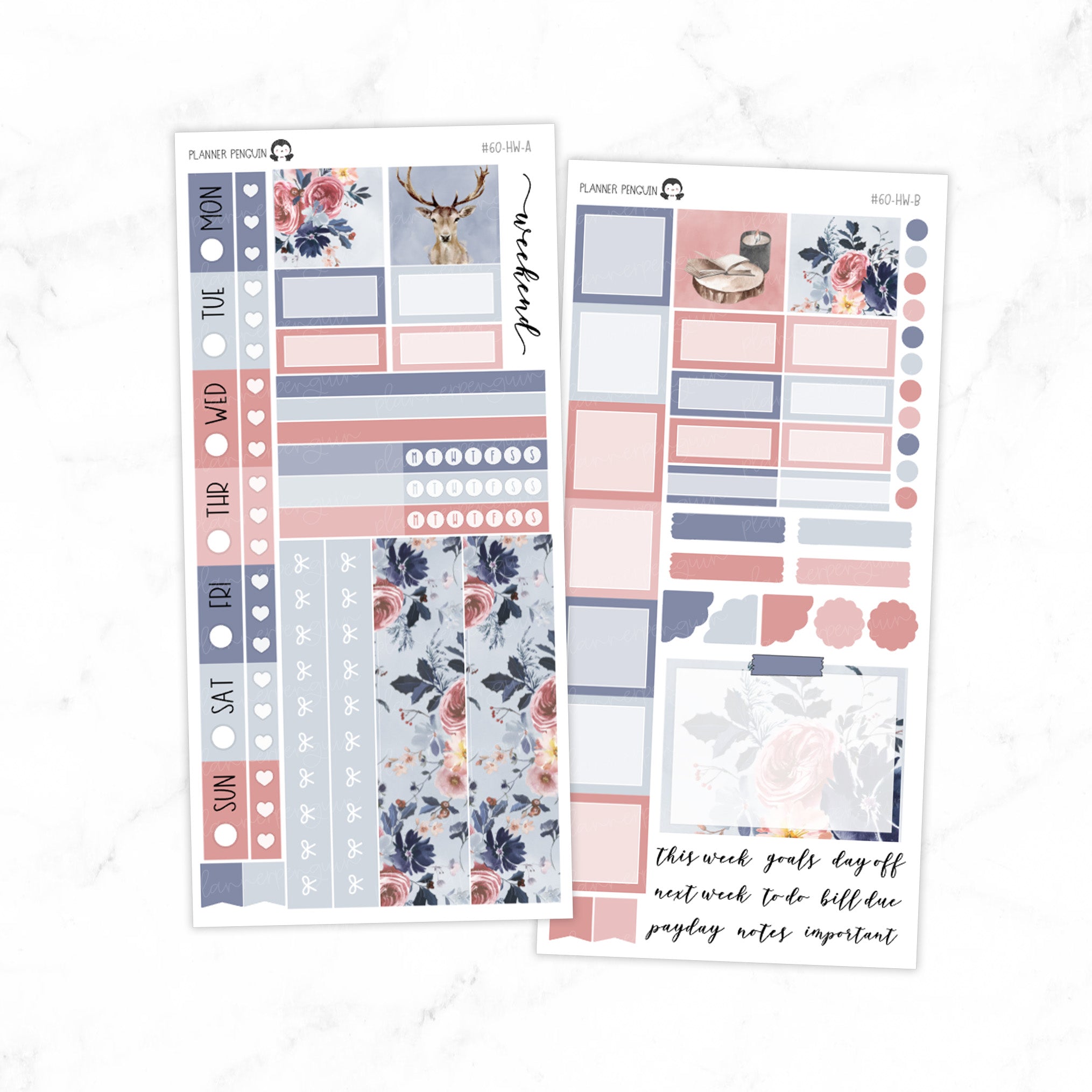 Frosty Rose Hobonichi Weeks kit