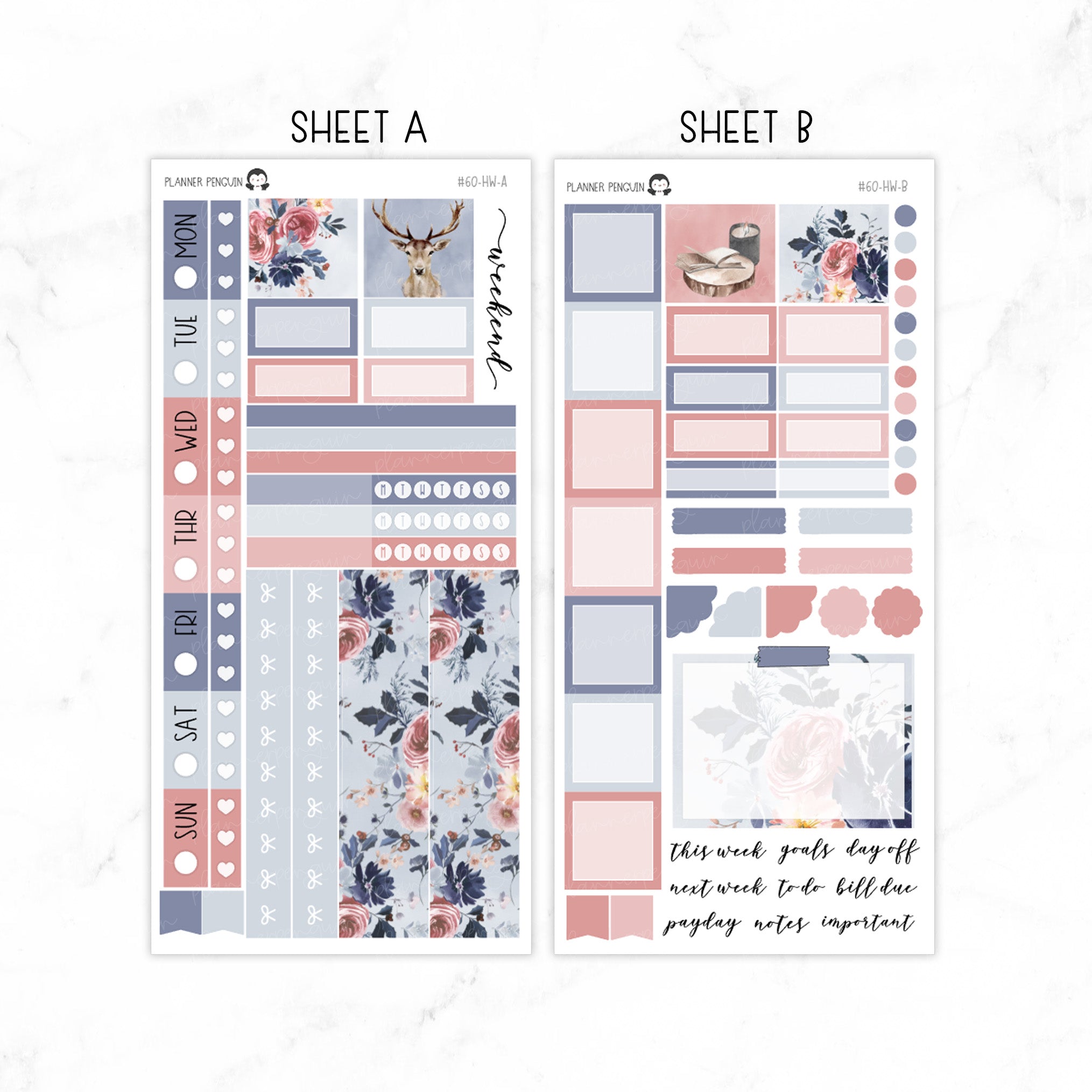 Frosty Rose Hobonichi Weeks kit