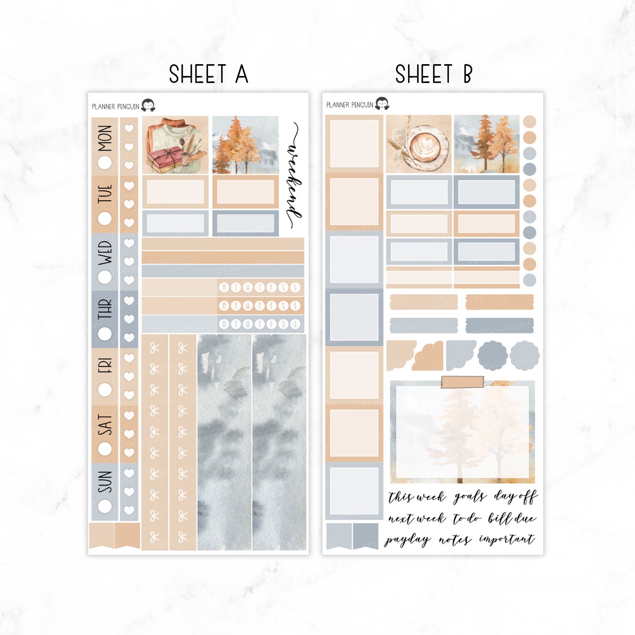 Autumn Vibes Hobonichi Weeks kit