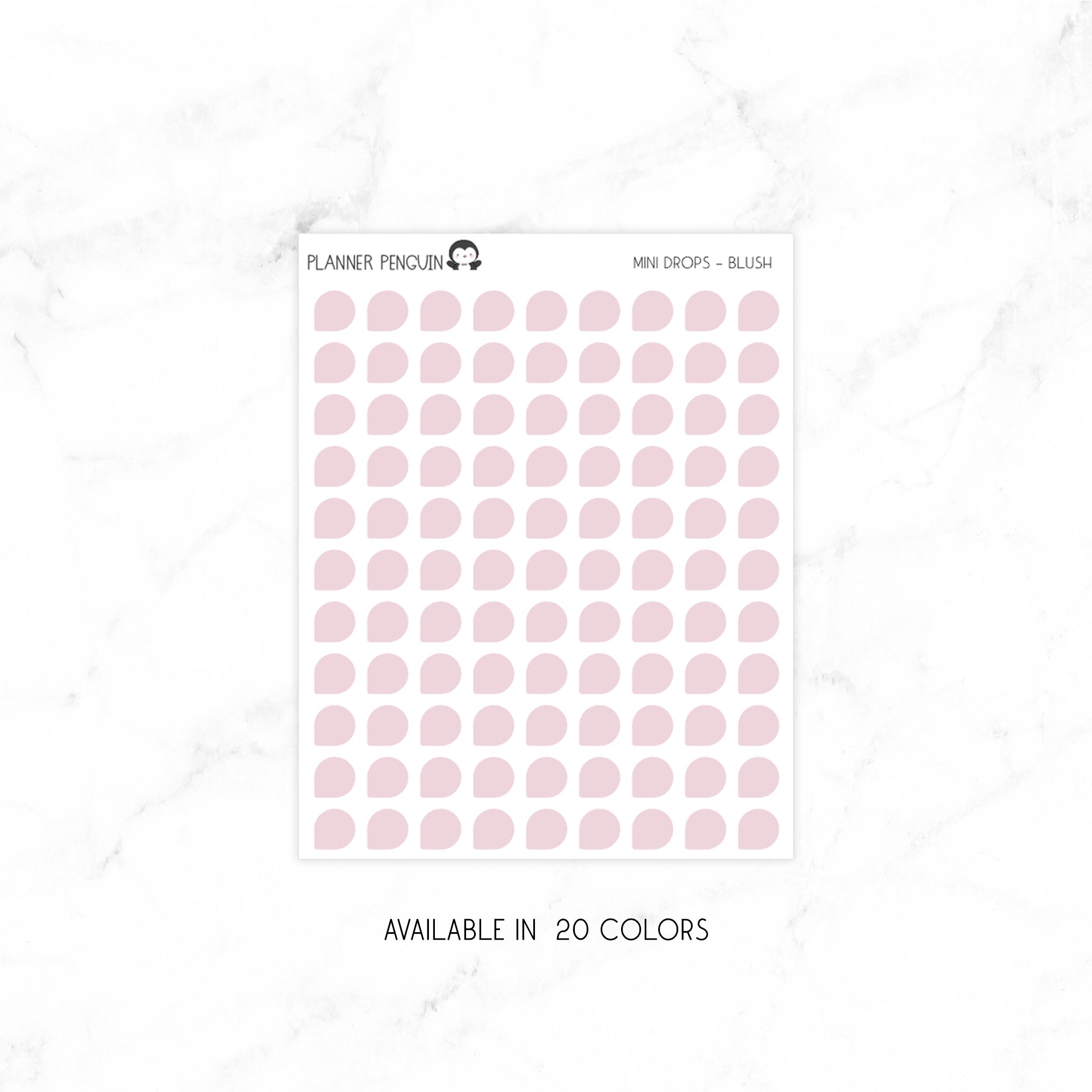 Minimal Transparent Stickers | MINI DROPS