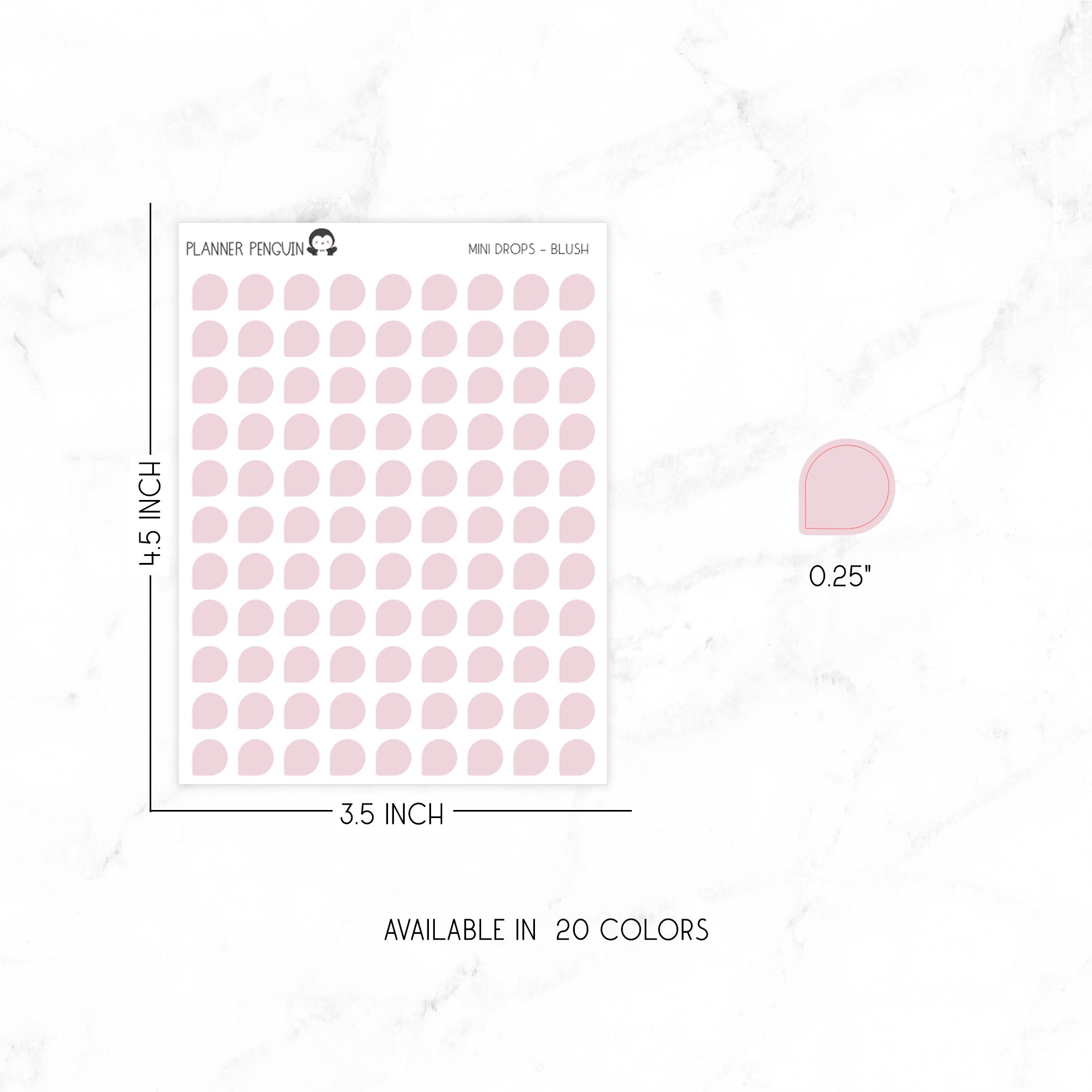 Minimal Transparent Stickers | MINI DROPS