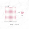 Minimal Transparent Stickers | MINI HEARTS