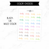 Study Script Stickers