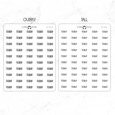 To Buy Script Stickers // #SC-04