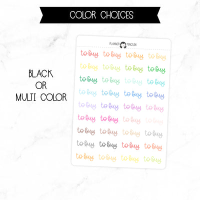 To Buy Script Stickers // #SC-04
