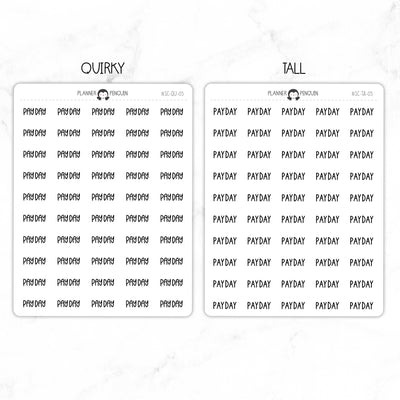 Pay day Script Stickers // #SC-5