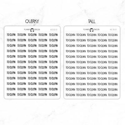 To Clean Script Stickers // #SC-7