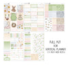 Bunny Hop Weekly Kit Stickers For Vertical Planner or Happy Planner // #S116