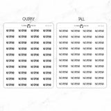 No Spend Script Stickers
