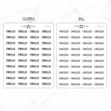 Cancelled Script Stickers