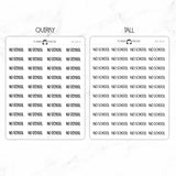 No School Script Stickers