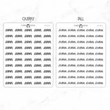Journal Script Stickers