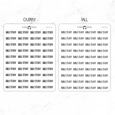 Bible Study Script Stickers // #SC-52