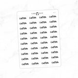 CUSTOM - Script Stickers SC-C5