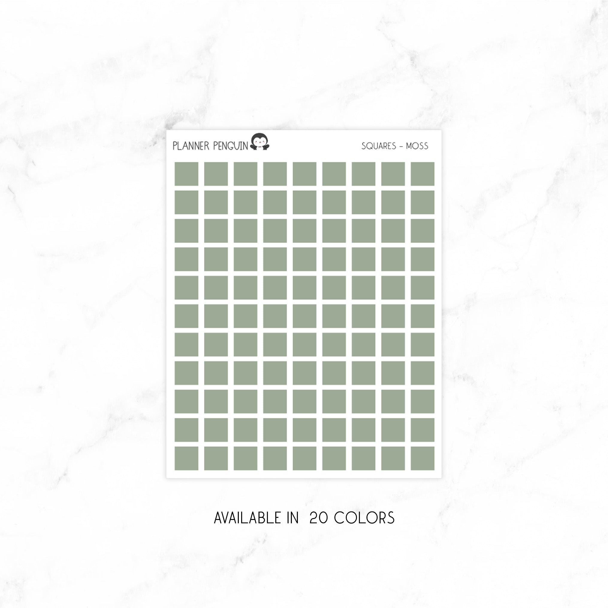 Minimal Transparent Stickers | SQUARES