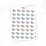 Day Shift - Icon Script Stickers