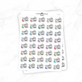 Night Shift - Icon Script Stickers