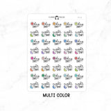 Day and Night Shift - Icon Script Stickers