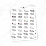 Wine o'clock - Icon Script Stickers