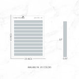 Minimal Transparent Stickers | WASHI STRIPS