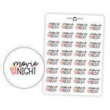 Movie Night - Icon Script Stickers