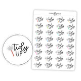 Tidy Up - Icon Script Stickers