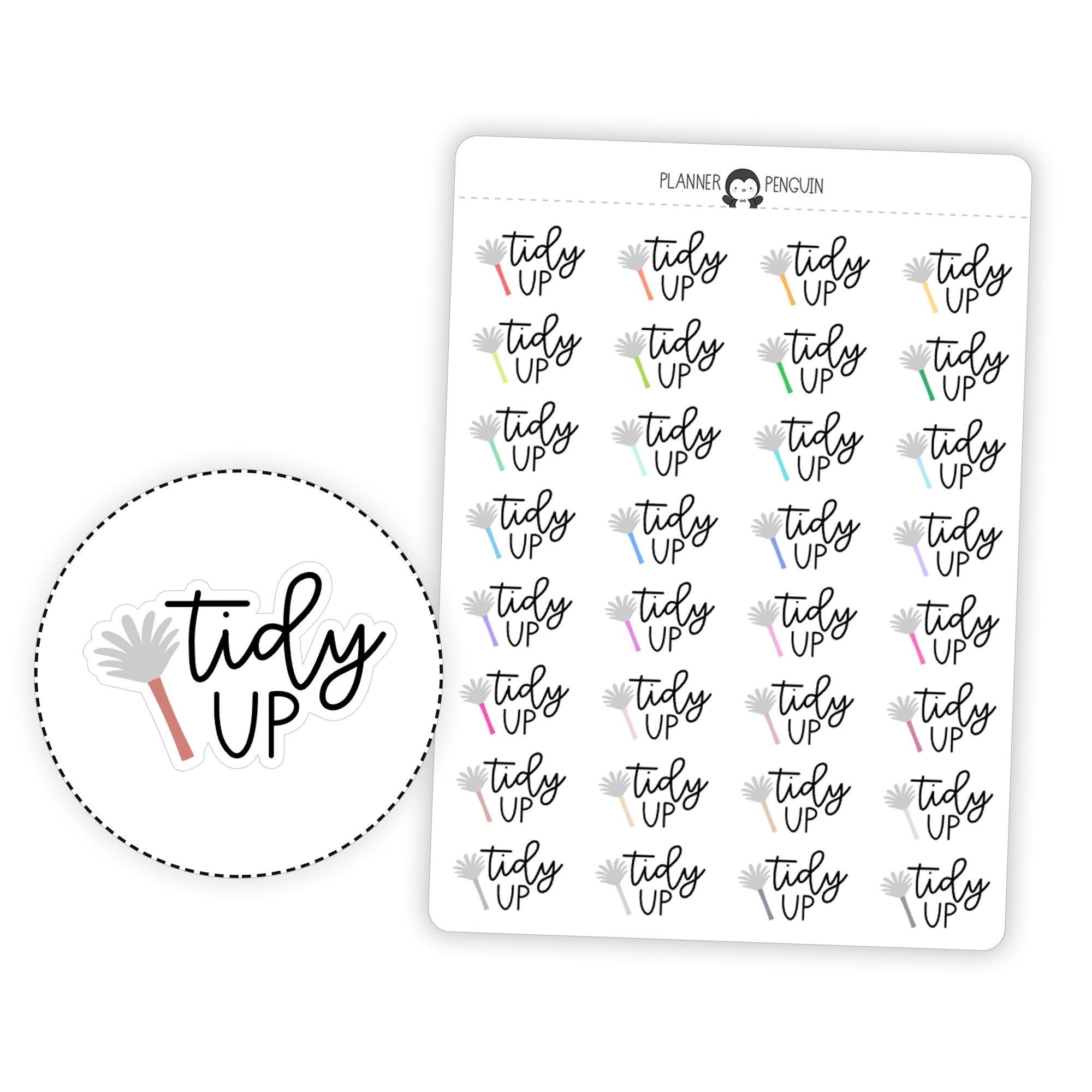 Tidy Up - Icon Script Stickers