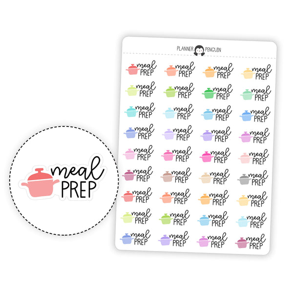 Meal Prep - Icon Icon Script Stickers // #TS-02 – Plannerpenguin