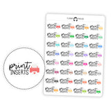 Print Inserts - Icon Script Stickers