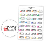 Grocery Delivery - Icon Script Stickers