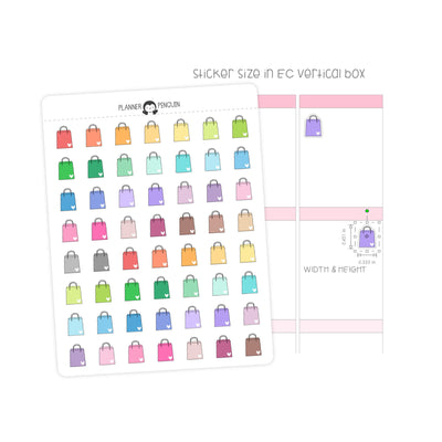 Shopping Groceries Bag - Icon Planner Stickers// #IC-23