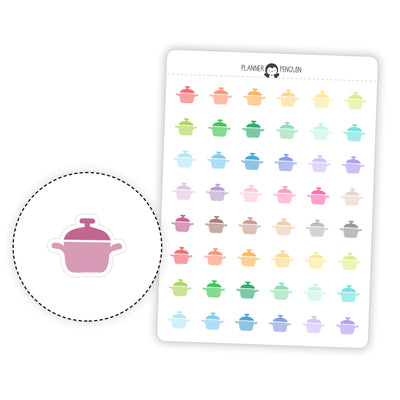 Cooking Pot- Icon Planner Stickers// #IC-06