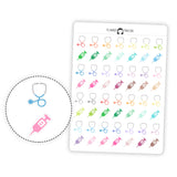 Doctor Nurse Hospital - Icon Planner Stickers