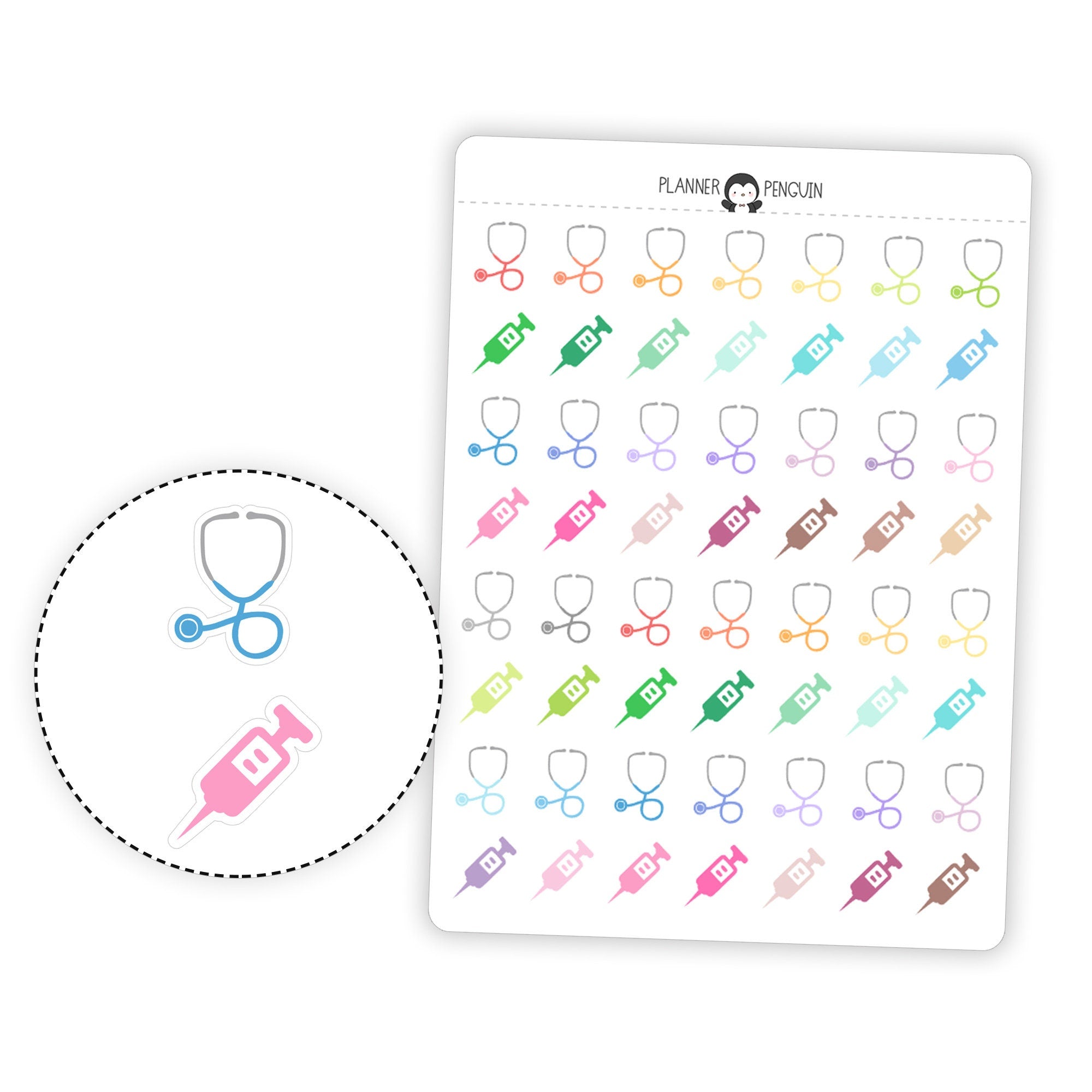 Doctor Nurse Hospital - Icon Planner Stickers