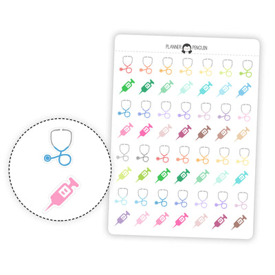 Doctor Nurse Hospital - Icon Planner Stickers// #IC-12