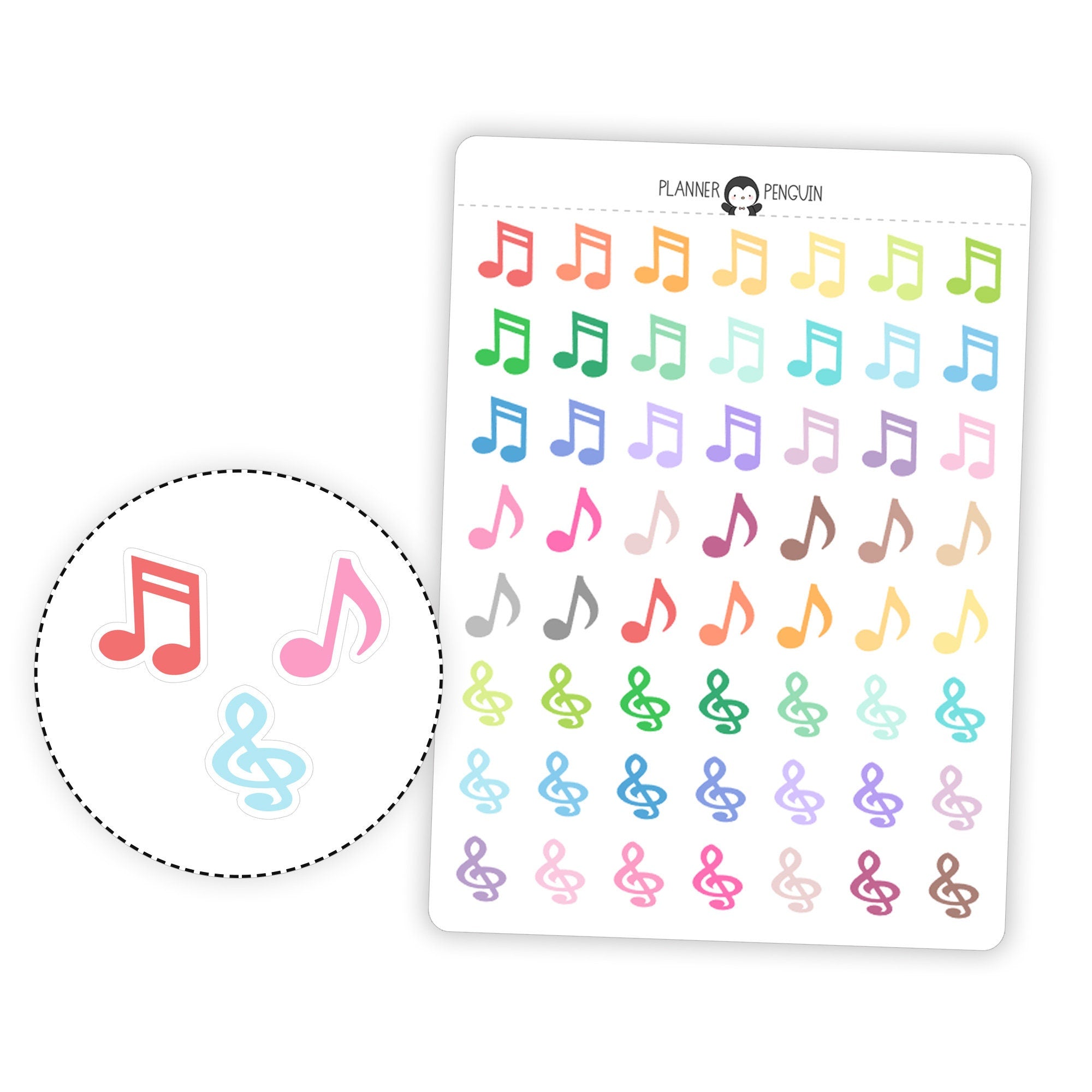 Music Note - Icon Planner Stickers