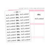 Drill Weekend Military Typography stickers